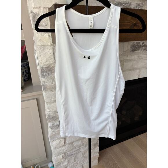 Under Armour Women's White Sleeveless SG Tank Size L - Picture 4 of 7